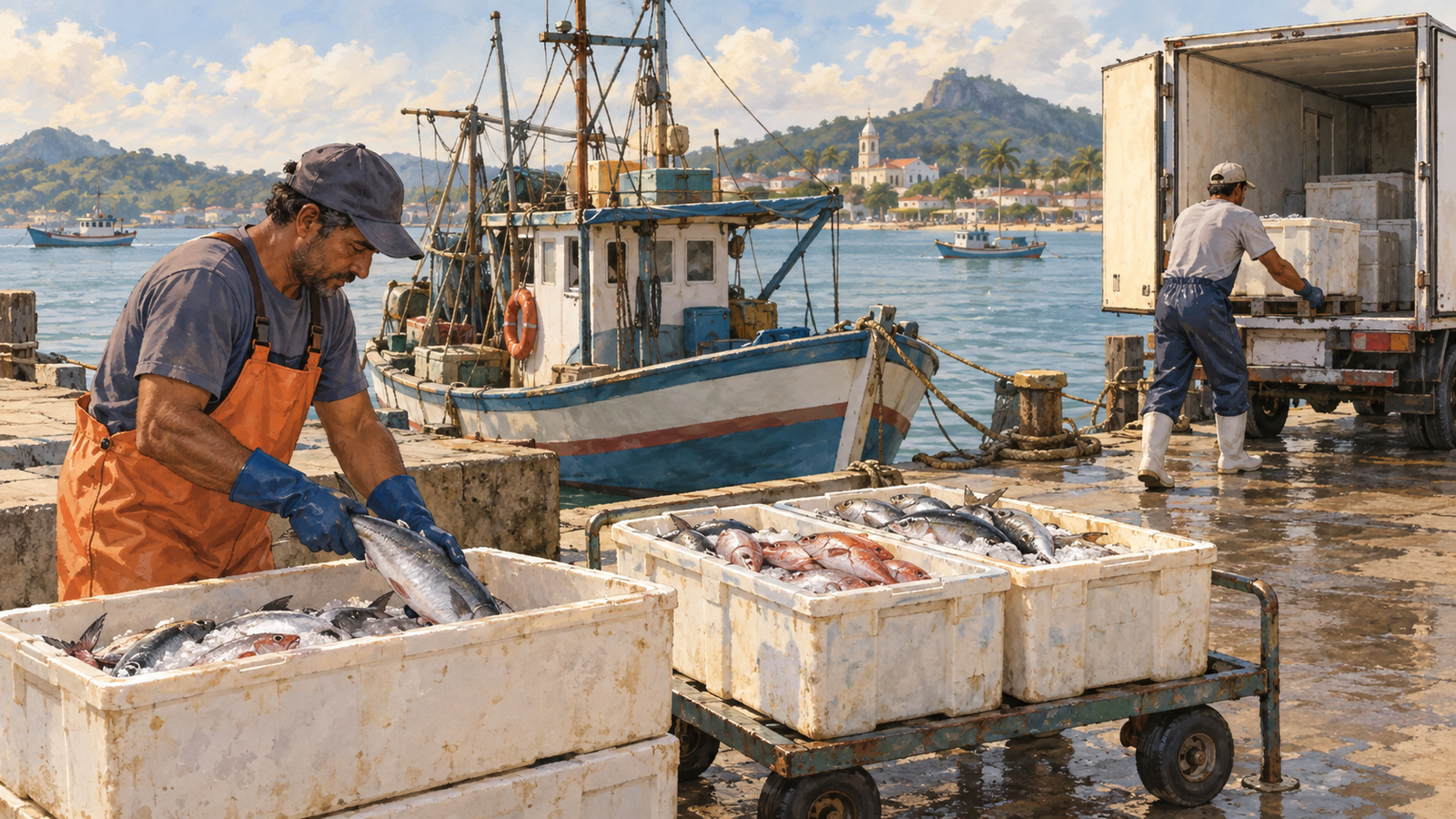 Cadeia de impactos do El Niño sobre pesca, aquicultura e preço do pescado
