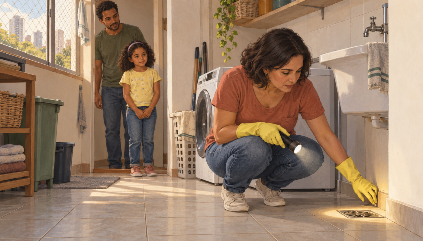 Escorpião em casa durante períodos de calor e chuva